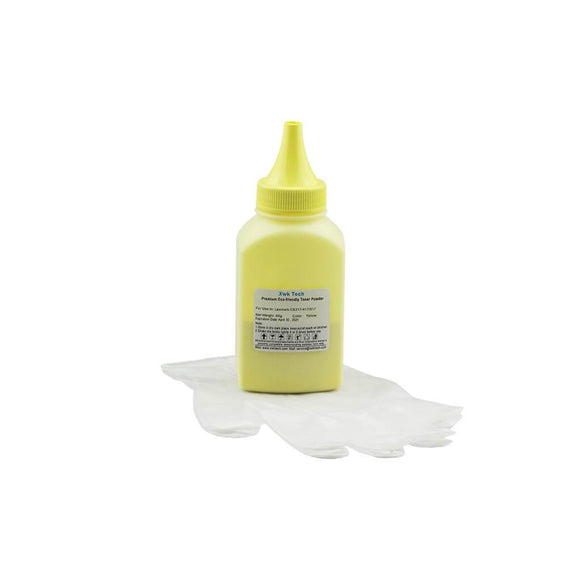 XWK Toner powder refill kit for Lexmark 701 702 708 CS310 CS410 CS510 yellow no chip 3000 pages